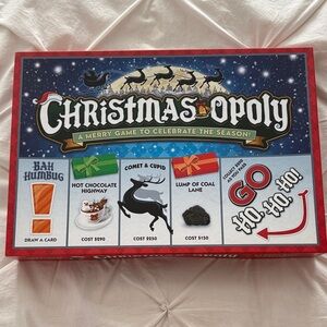 Christmas-Opoly Festive Board Game - Red Edition